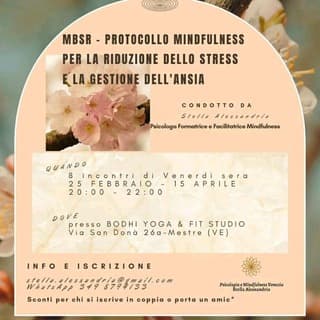 Foto profilo di Psicologia e Mindfulness Venezia π§ββοΈ Stella Alessandria π§ββοΈ